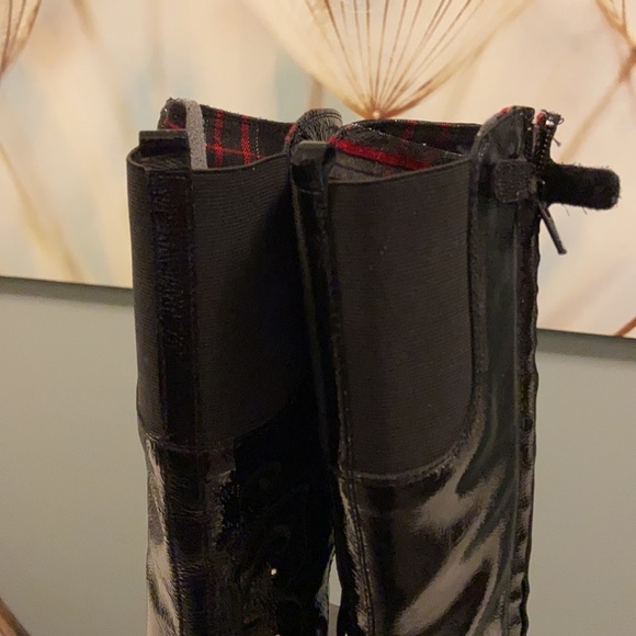 GEOX Tall Patten Leather Boots - US size 4 - Picture 6 of 8